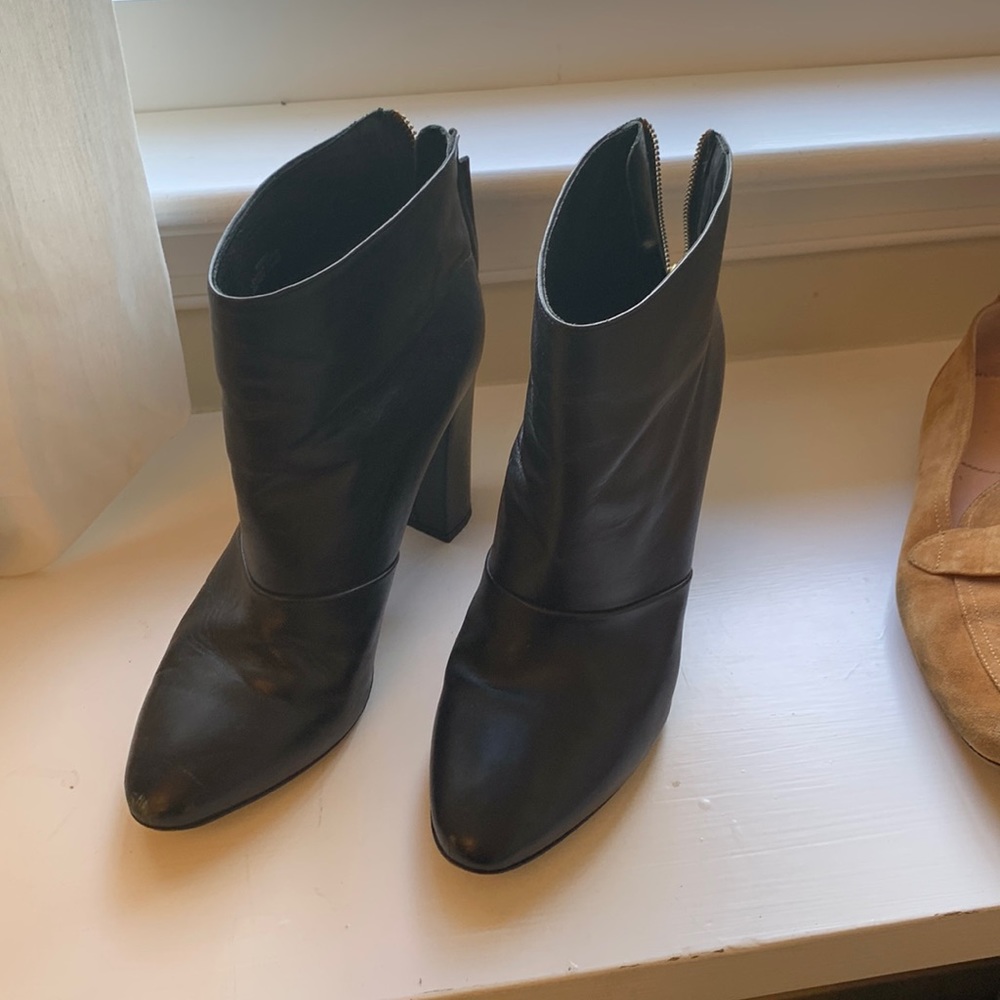 Black j crew booties